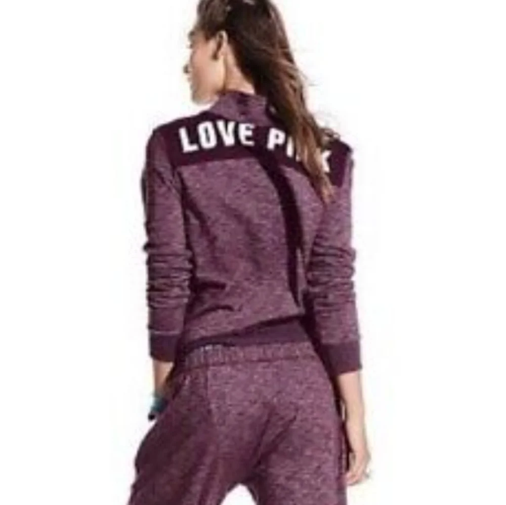PINK Victoria's Secret Quarter Zip Sweatshirt Sz XS - Picture 2 of 9